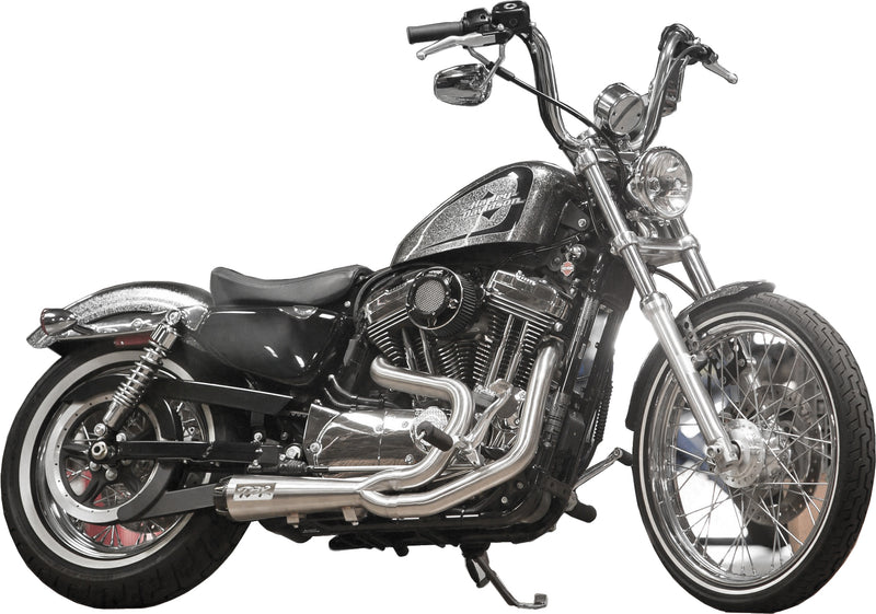 TBR Comp S 2in1 Exhaust Brushed - '14-'22 SPORTSTER