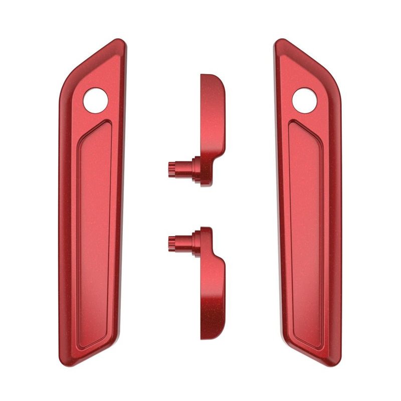 Advanblack Color Matched Saddlebag Lid Lever & Latch Cover Set Kit For 2014-2023 Harley Touring