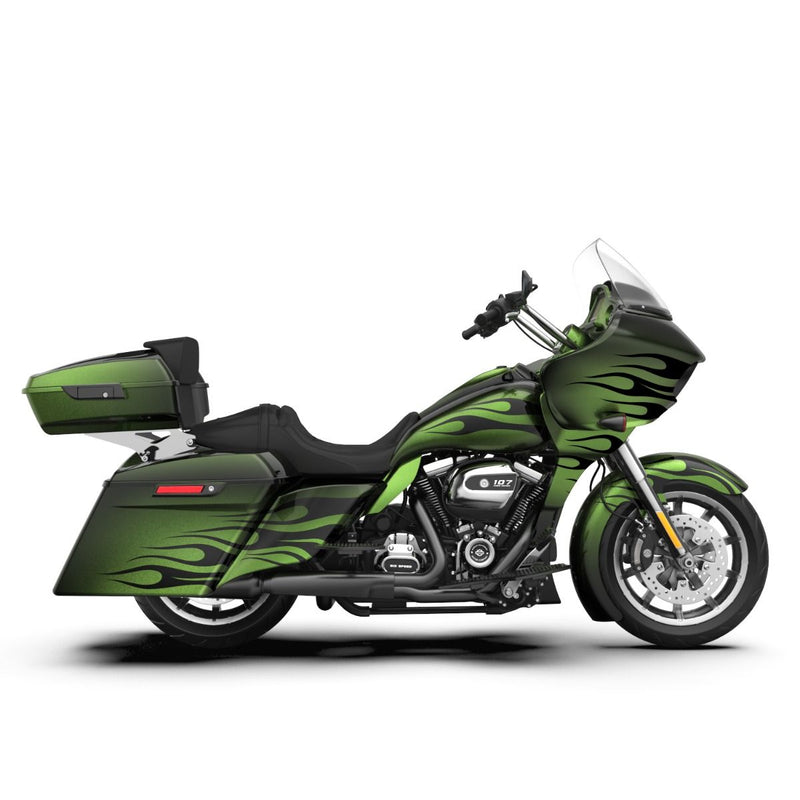 Advanblack Pyro Flame Pattern FULL BODY COLOR SWAP BUNDLE FOR HARLEY DAVIDSON 2015+  Road Glide