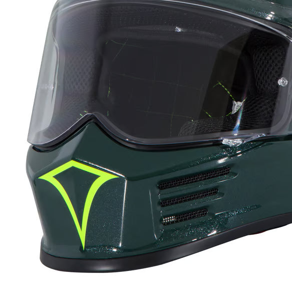 Simpson Motorcycle Speed Bandit Helmet - 12 O'Clock Green