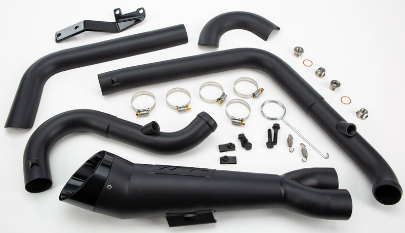 TBR Comp S 2in1 Exhaust W/Turnout Black - '06-'17 DYNA