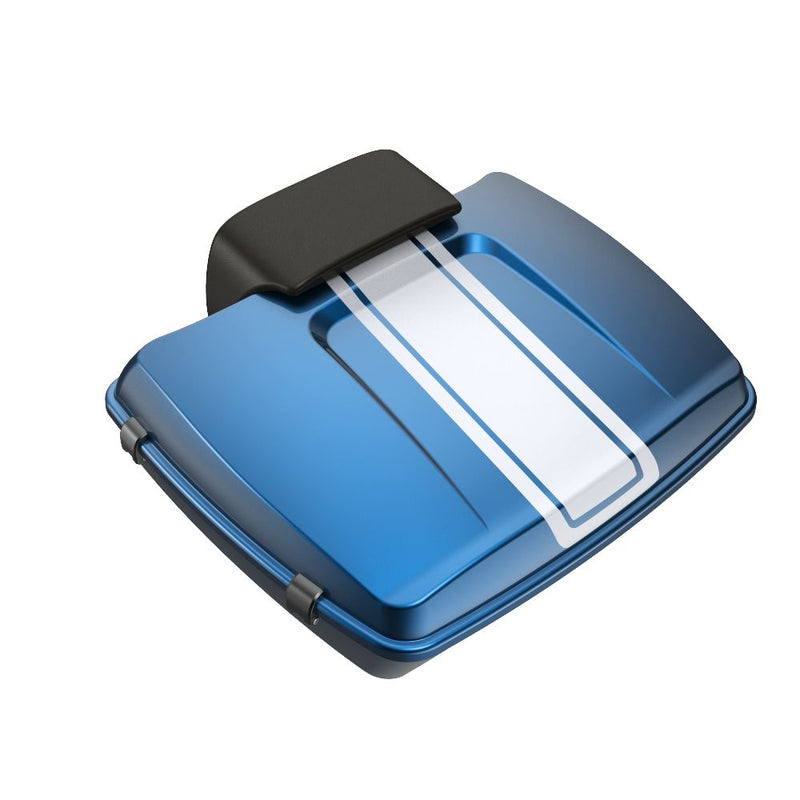 Advanblack Fast Johnnie RUSHMORE CHOPPED Rear Tour Trunk Pack FOR '97-'25 HARLEY TOURING / SOFTAIL