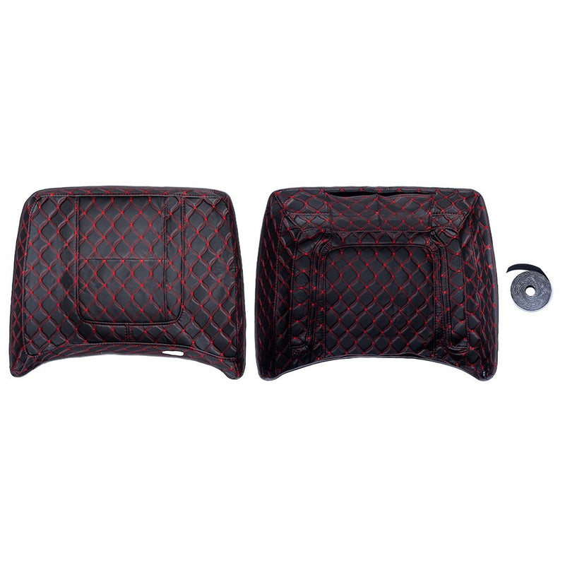Advanblack Custom Stitching Liner for Harley OEM Rushmore Style King Size Rear Tour Trunk Pack
