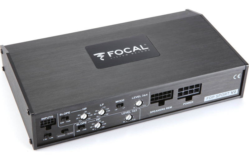 FOCAL - 800 Watt FDP SPORT V2 4 channel amp with harness, and bracket