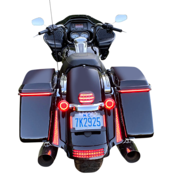 CUSTOM DYNAMICS Genesis® 4 Red Ring LED Turn Signal Inserts - Red - 1157