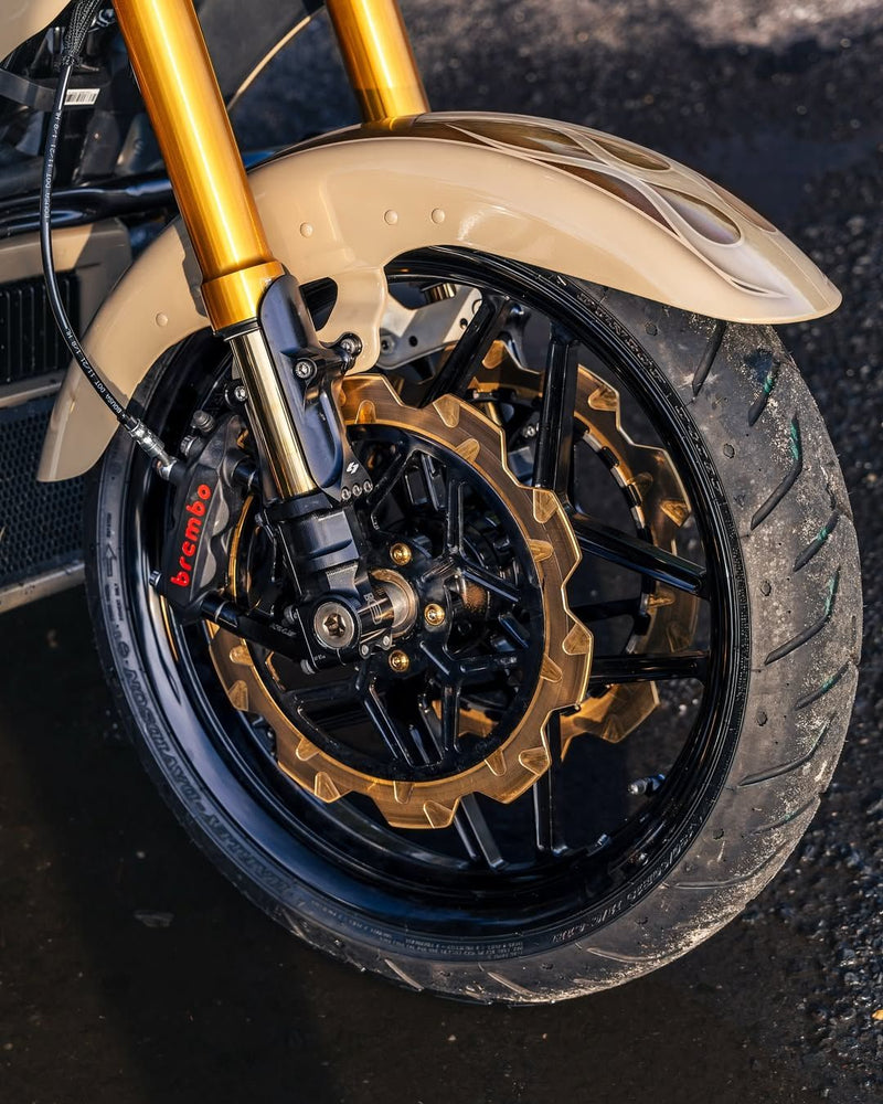 LYNDALL RACING BRAKES Oversized 13" Crown Cut Front Brake Rotor