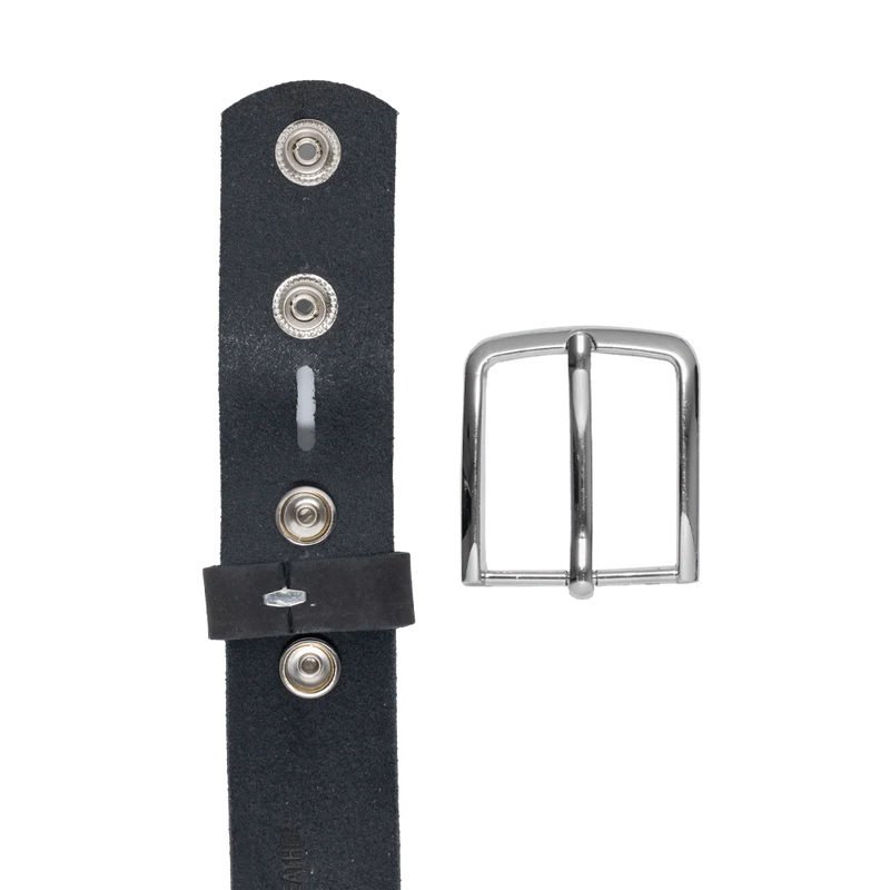 Gunmetal Nubuck Belt