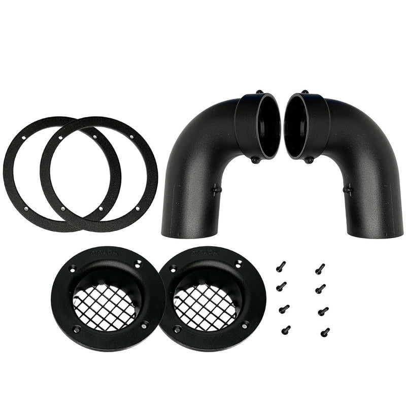 CICADA AUDIO - HDPORT3 3-INCH RIGHT ANGLED AERO PORT KIT