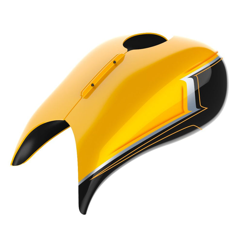Advanblack Custom Two Tone Stretched Tank Cover for Harley '09-'23 Street Glide & Road Glide & Road King