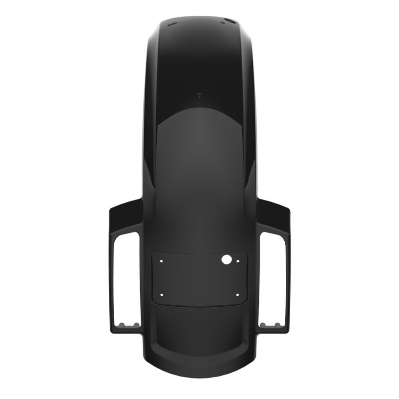 Advanblack Color Matched Holeshot 2.0 Chopped Rear Fender with Curved LED License Plate Bracket for '23-Up Harley Touring