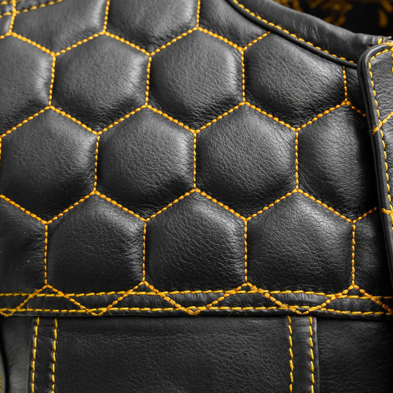 Hornet Men's Club Style Leather Vest