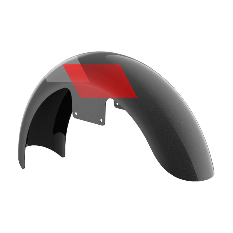 Advanblack 19" Reveal Wrapper Hugger Front Fender For '23.5-Up Harley Touring Models