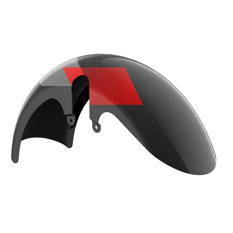 Advanblack Color-Matched 18" Wide Fat Tire Front Fender for '23.5-Up Harley Touring