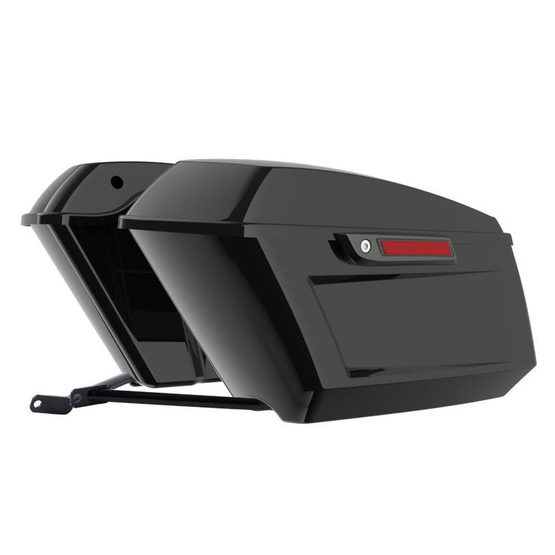Advanblack Color Matched Holeshot 1.0 Performance Saddlebag Kit For M8 Low Rider S/ ST, Street Bob, Sport Glide,Softail Standard, Heritage Classic