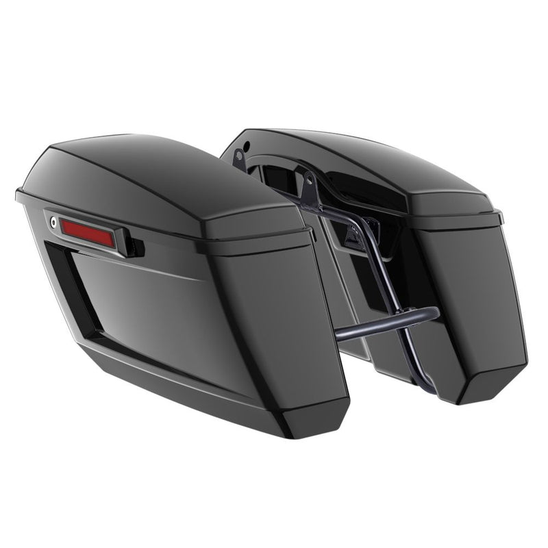 Advanblack Color Matched Holeshot 1.0 Performance Saddlebag Kit For M8 Low Rider S/ ST, Street Bob, Sport Glide,Softail Standard, Heritage Classic