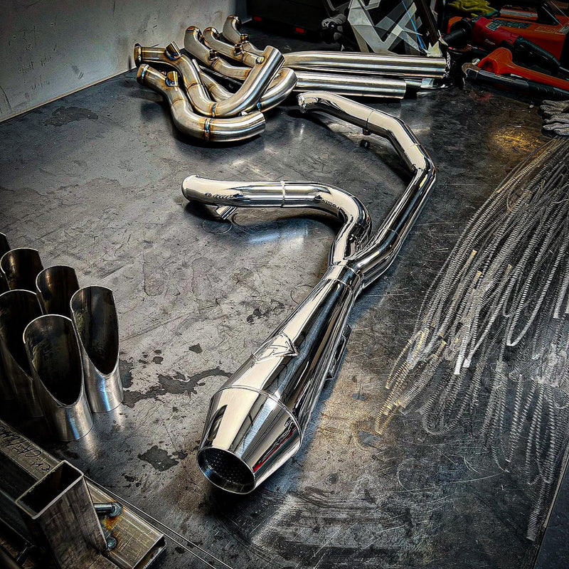 SP Concepts 2-1 Exhaust System - CUTBACK - Dyna '99-'05