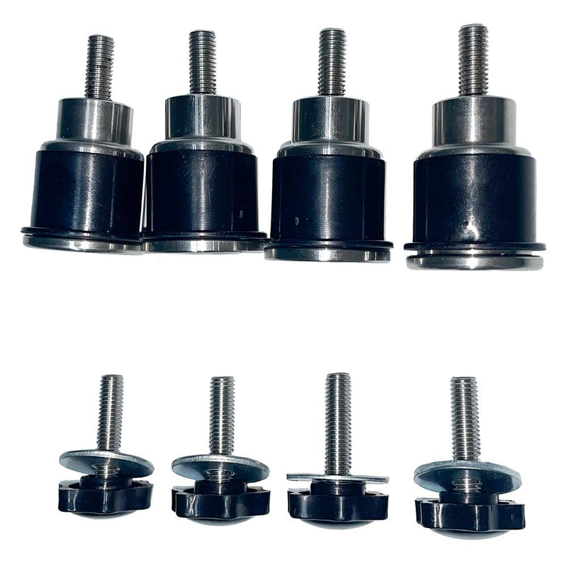 Advanblack Black Detachable Two Up Rear Tour Trunk Pack Mounting Rack For '09Up Harley Touring