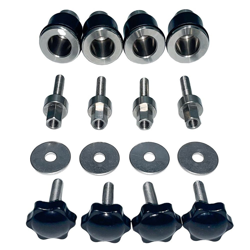 Advanblack Black Detachable Two Up Rear Tour Trunk Pack Mounting Rack For '09Up Harley Touring