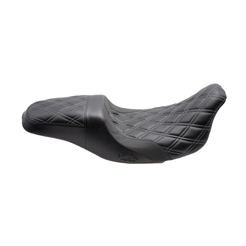 LIFESTYLE CYCLES - Performer Seat Touring - Black - Silver  Stitch - Touring '08-'23