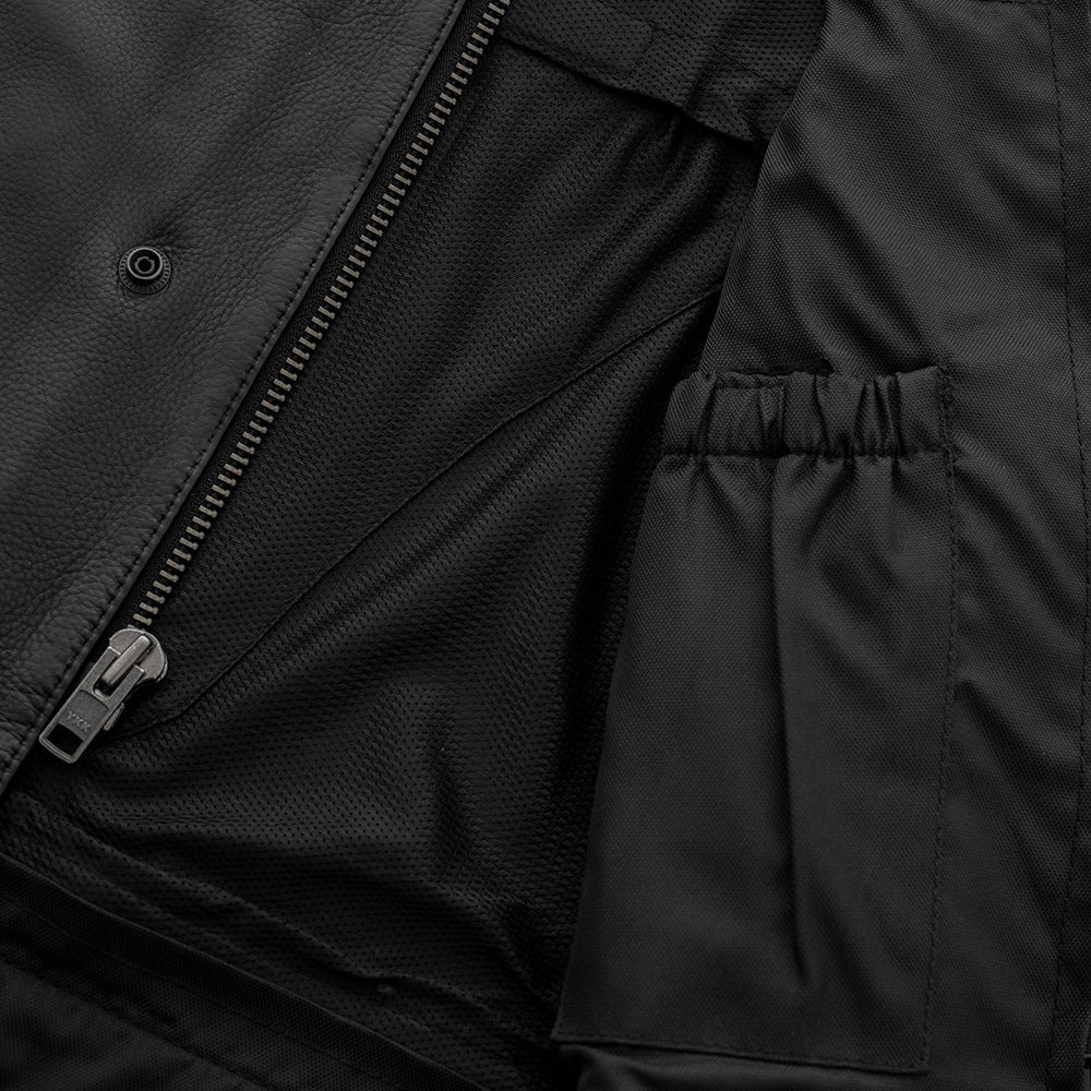 Lowrider Men's Motorcycle Leather Vest — Lifestyle Cycles