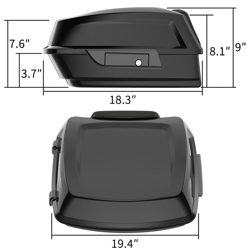 Advanblack Holeshot Mini Trunk Pack for Harley Softail and Touring Models