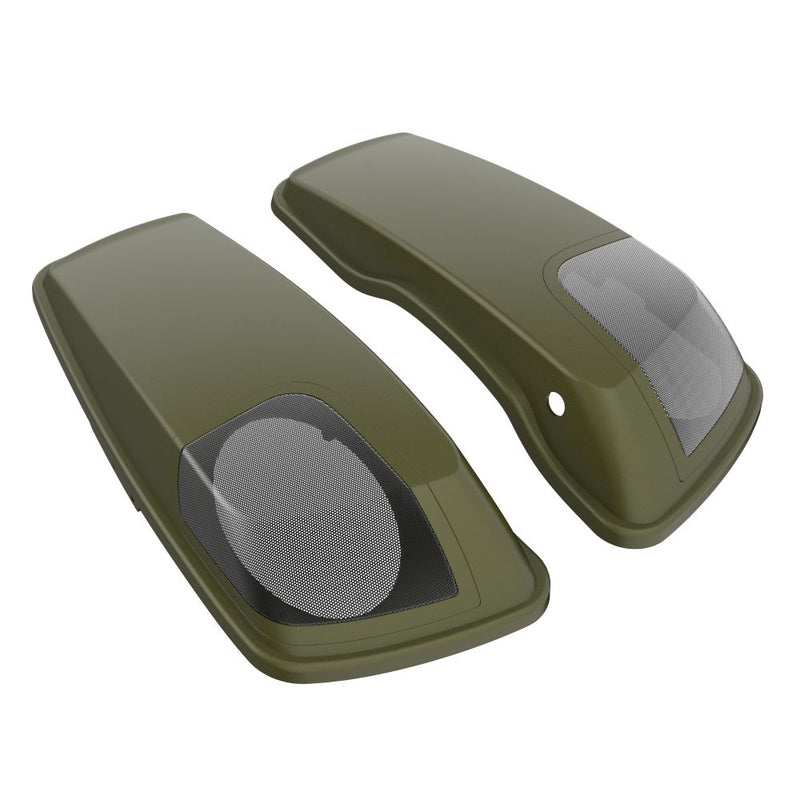 Advanblack Color Matched 5x7 Inch Speaker Lids for '14-'23 Harley Touring