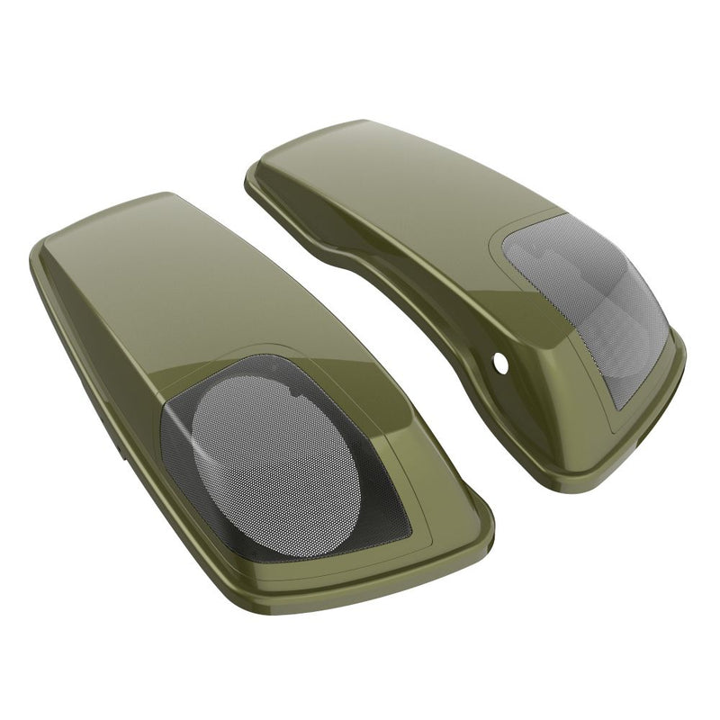 Advanblack Color Matched 5x7 Inch Speaker Lids for '14-'23 Harley Touring