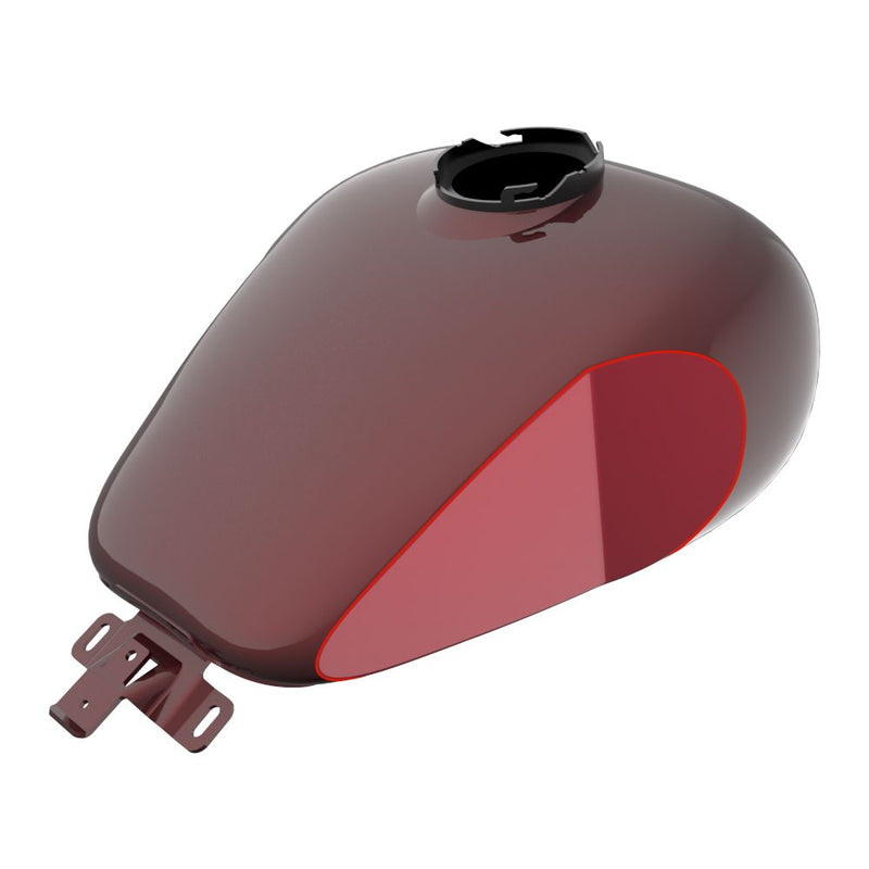 Advanblack Custom Two Tone HOLESHOT Performance Bagger Gas Tank for '08-'23 Harley Tourings