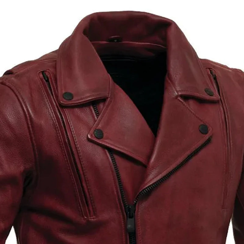 Night Rider Men's Motorcycle Leather Jacket