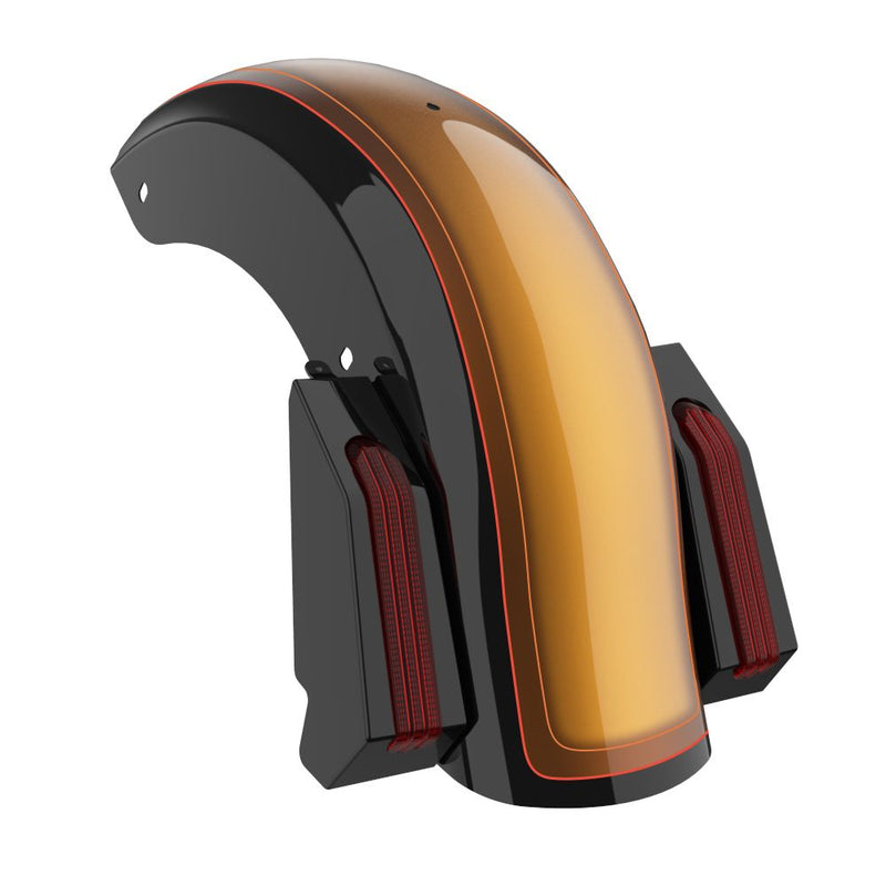 Advanblack Color Matched Holeshot 1.0 Chopped Rear Fender  for '09-'23 Harley Touring