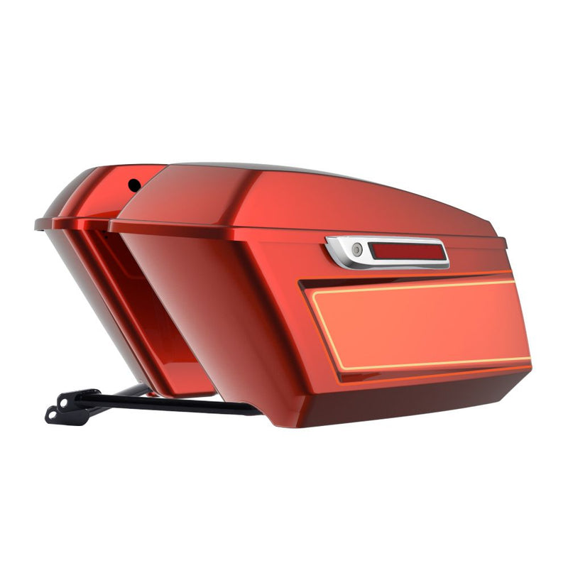 Advanblack Color Matched Holeshot 1.0 Performance Saddlebag Kit For M8 Low Rider S/ ST, Street Bob, Sport Glide,Softail Standard, Heritage Classic