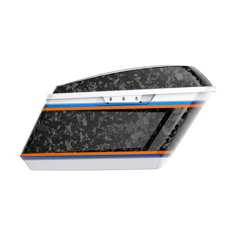 Advanblack Daybrake Carbon Fiber Holeshot Chopped Saddlebags Bottoms & Lids For '14-'23 Harley Touring