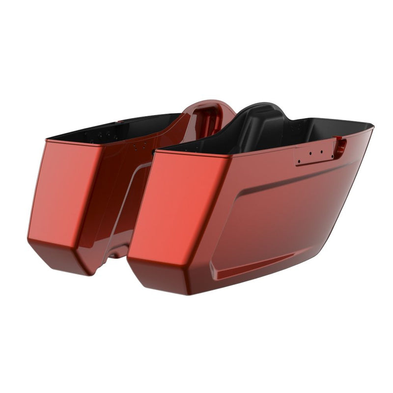 Advanblack Color Matched Holeshot 2.0 Chopped Saddlebags Bottoms for '23.5-Up Harley Touring
