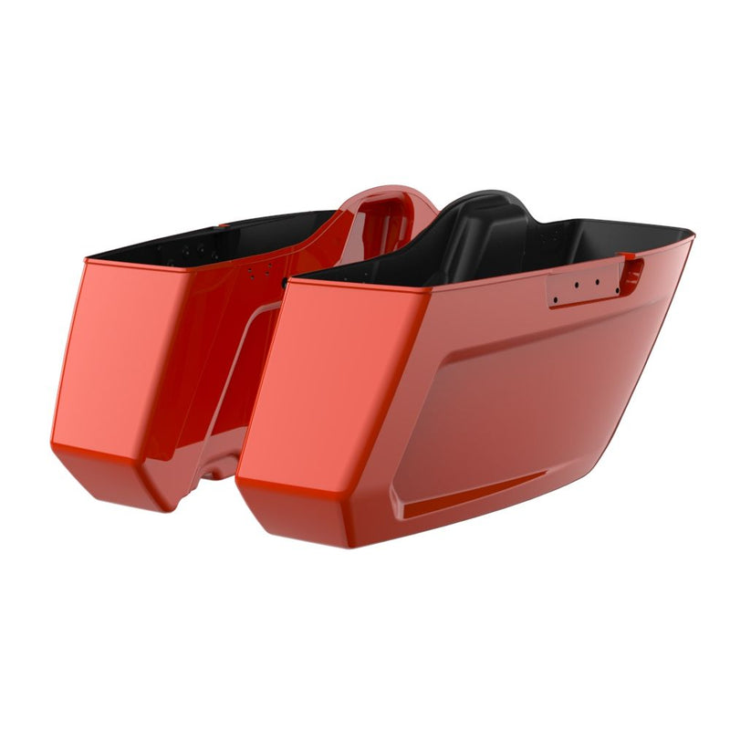 Advanblack Color Matched Holeshot 2.0 Chopped Saddlebags Bottoms for '23.5-Up Harley Touring