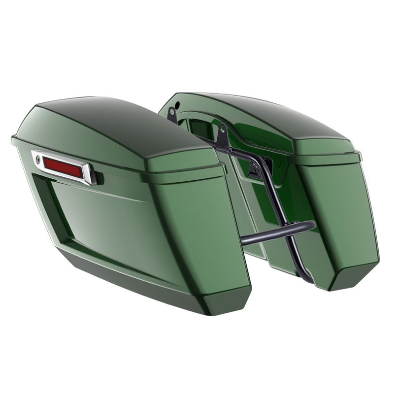 Advanblack Color Matched Holeshot 1.0 Performance Saddlebag Kit For M8 Low Rider S/ ST, Street Bob, Sport Glide,Softail Standard, Heritage Classic