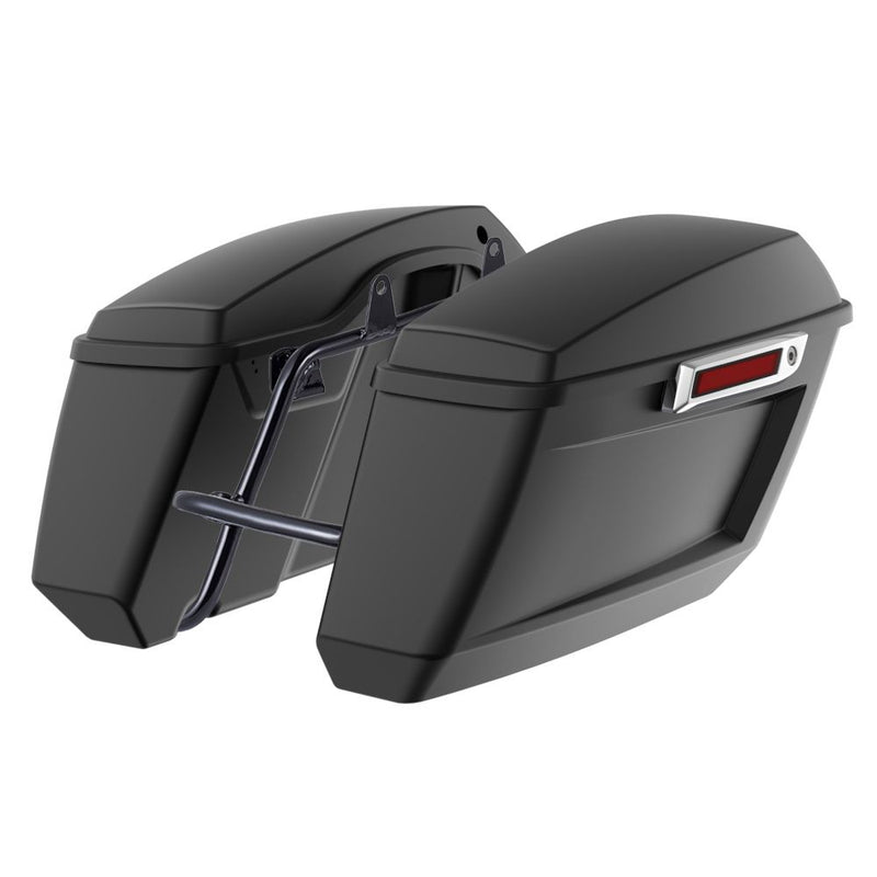 Advanblack Color Matched Holeshot 1.0 Performance Saddlebag Kit For M8 Low Rider S/ ST, Street Bob, Sport Glide,Softail Standard, Heritage Classic