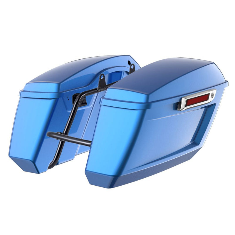 Advanblack Color Matched Holeshot 1.0 Performance Saddlebag Kit For M8 Low Rider S/ ST, Street Bob, Sport Glide,Softail Standard, Heritage Classic