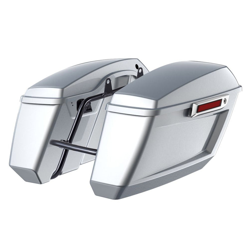 Advanblack Color Matched Holeshot 1.0 Performance Saddlebag Kit For M8 Low Rider S/ ST, Street Bob, Sport Glide,Softail Standard, Heritage Classic