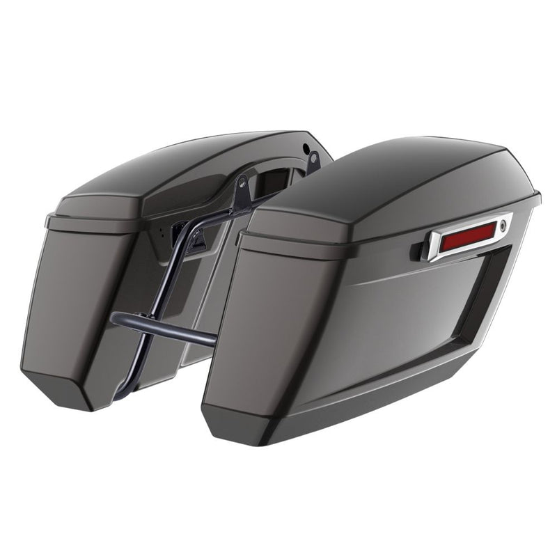 Advanblack Color Matched Holeshot 1.0 Performance Saddlebag Kit For M8 Low Rider S/ ST, Street Bob, Sport Glide,Softail Standard, Heritage Classic
