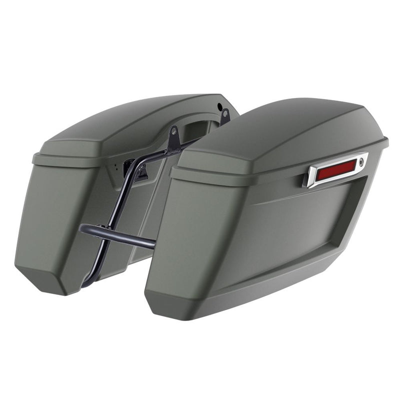 Advanblack Color Matched Holeshot 1.0 Performance Saddlebag Kit For M8 Low Rider S/ ST, Street Bob, Sport Glide,Softail Standard, Heritage Classic