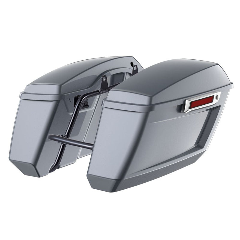 Advanblack Color Matched Holeshot 1.0 Performance Saddlebag Kit For M8 Low Rider S/ ST, Street Bob, Sport Glide,Softail Standard, Heritage Classic
