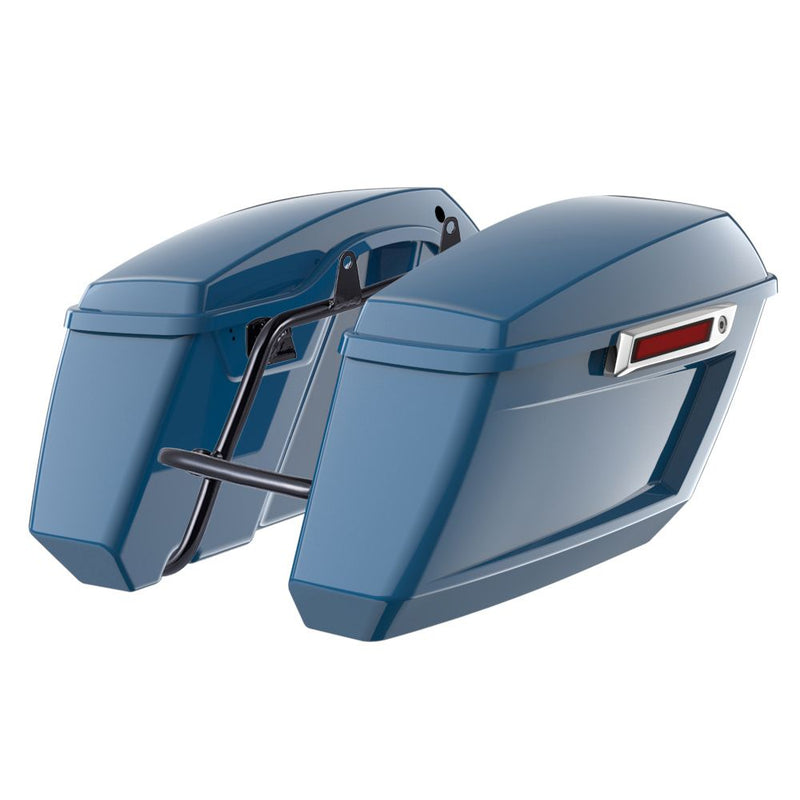 Advanblack Color Matched Holeshot 1.0 Performance Saddlebag Kit For M8 Low Rider S/ ST, Street Bob, Sport Glide,Softail Standard, Heritage Classic