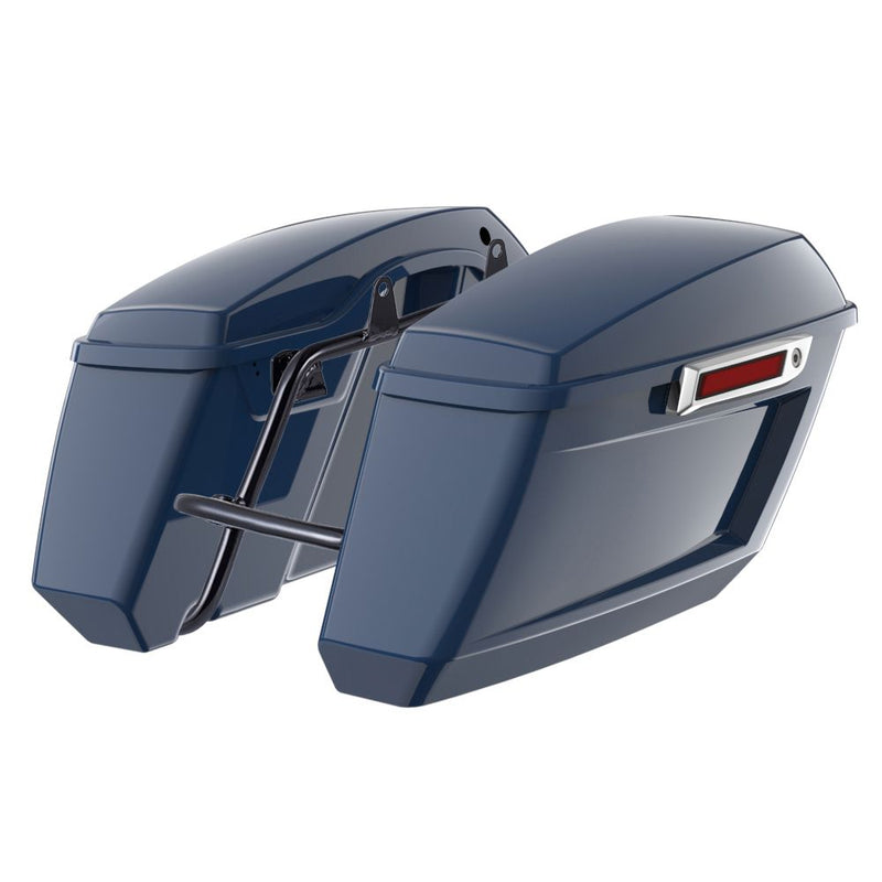 Advanblack Color Matched Holeshot 1.0 Performance Saddlebag Kit For M8 Low Rider S/ ST, Street Bob, Sport Glide,Softail Standard, Heritage Classic