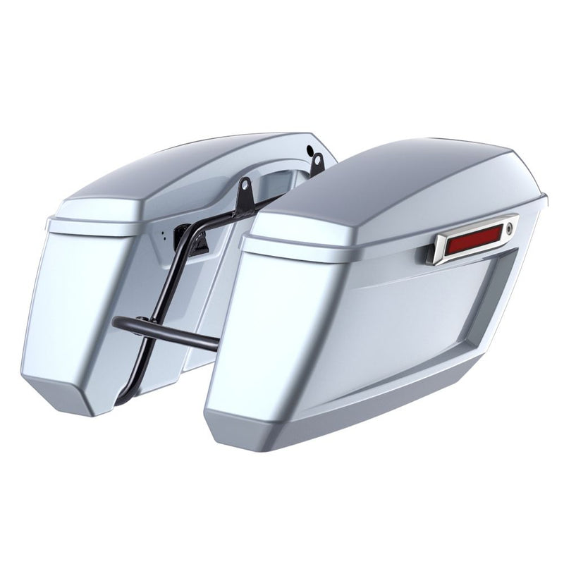 Advanblack Color Matched Holeshot 1.0 Performance Saddlebag Kit For M8 Low Rider S/ ST, Street Bob, Sport Glide,Softail Standard, Heritage Classic