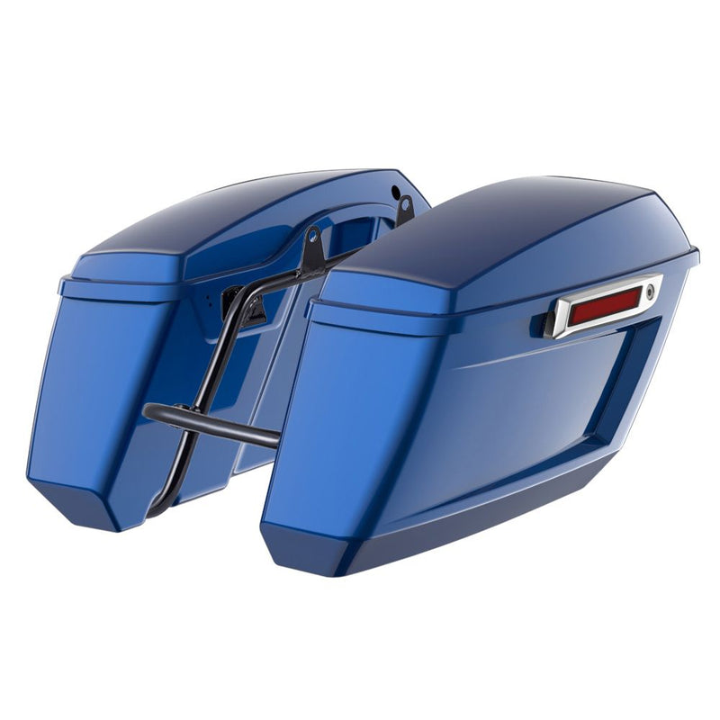 Advanblack Color Matched Holeshot 1.0 Performance Saddlebag Kit For M8 Low Rider S/ ST, Street Bob, Sport Glide,Softail Standard, Heritage Classic