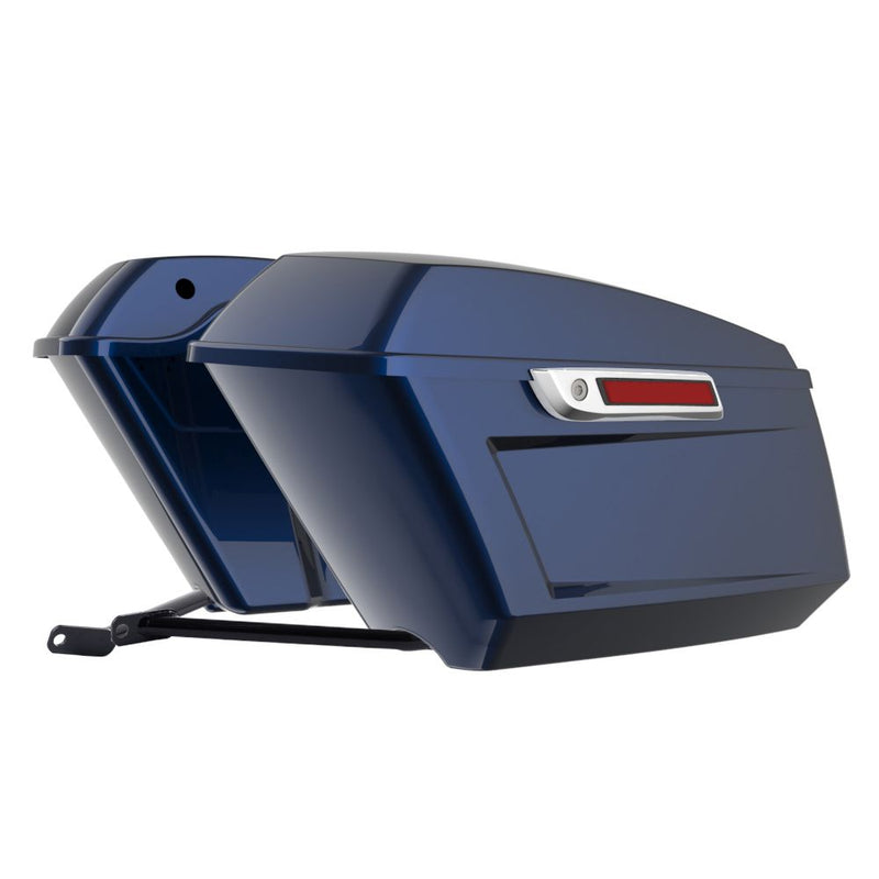 Advanblack Color Matched Holeshot 1.0 Performance Saddlebag Kit For M8 Low Rider S/ ST, Street Bob, Sport Glide,Softail Standard, Heritage Classic