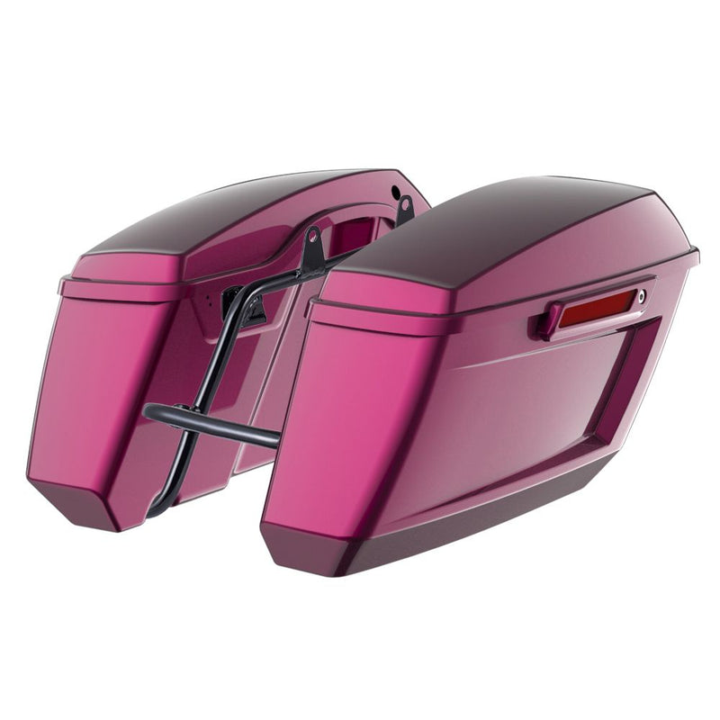 Advanblack Color Matched Holeshot 1.0 Performance Saddlebag Kit For M8 Low Rider S/ ST, Street Bob, Sport Glide,Softail Standard, Heritage Classic