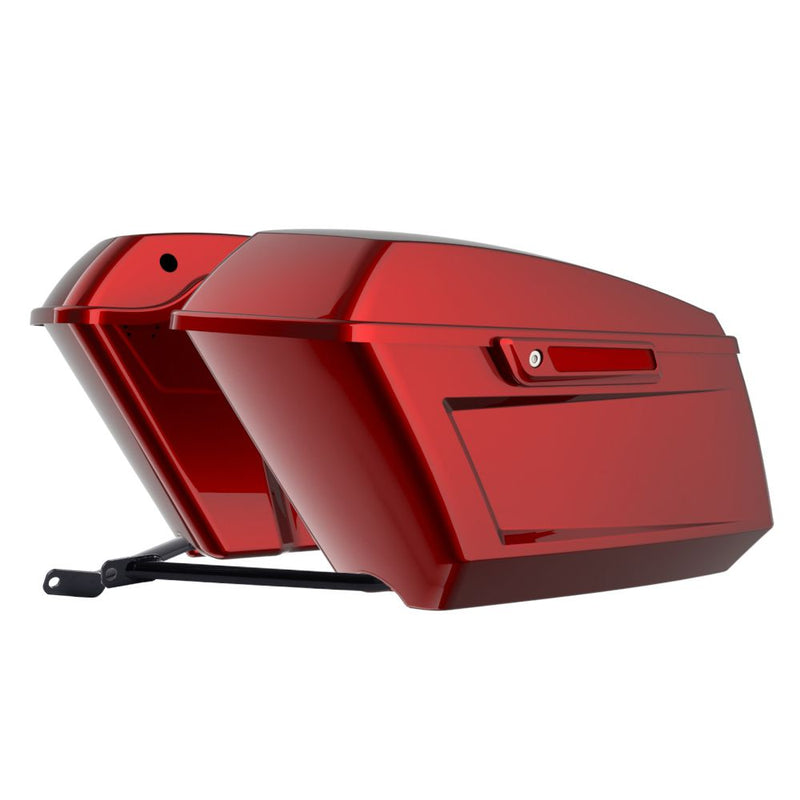 Advanblack Color Matched Holeshot 1.0 Performance Saddlebag Kit For M8 Low Rider S/ ST, Street Bob, Sport Glide,Softail Standard, Heritage Classic