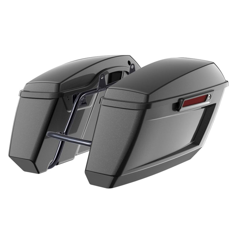 Advanblack Color Matched Holeshot 1.0 Performance Saddlebag Kit For M8 Low Rider S/ ST, Street Bob, Sport Glide,Softail Standard, Heritage Classic