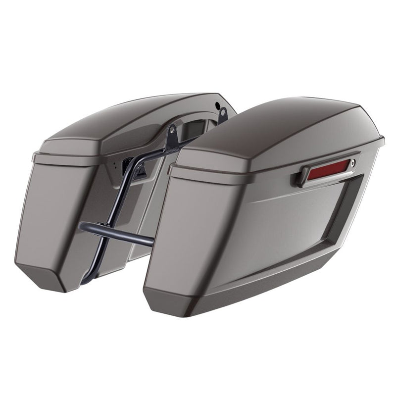 Advanblack Color Matched Holeshot 1.0 Performance Saddlebag Kit For M8 Low Rider S/ ST, Street Bob, Sport Glide,Softail Standard, Heritage Classic